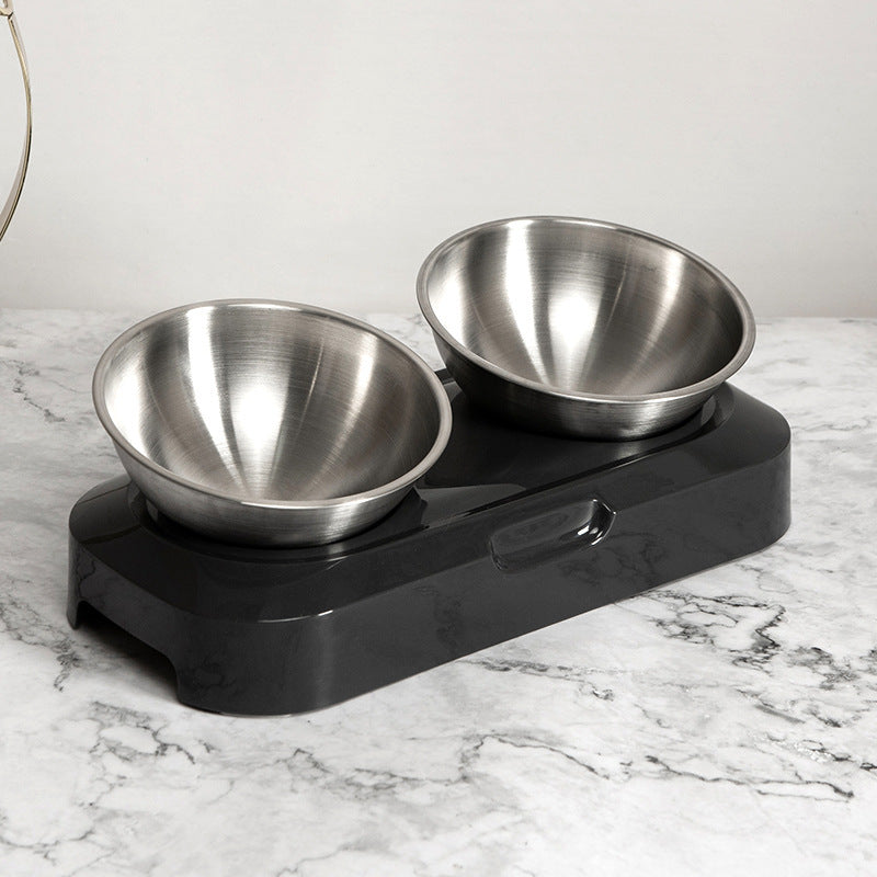Pet Stainless Steel Bowl Pet Double Night EX-STOCK Canada