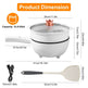 Electric Hot Pot Non-Stick Frying Pan Portable Rapid Noodles Cooker Electric Skillet - EX-STOCK Canada