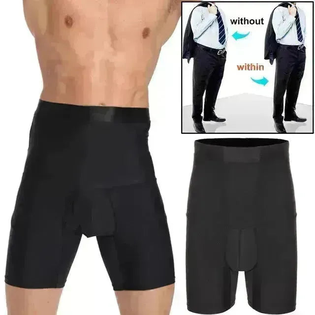 Mendu Shapewear High Traine Trainer Ball Sack Briefes avec Pouchée