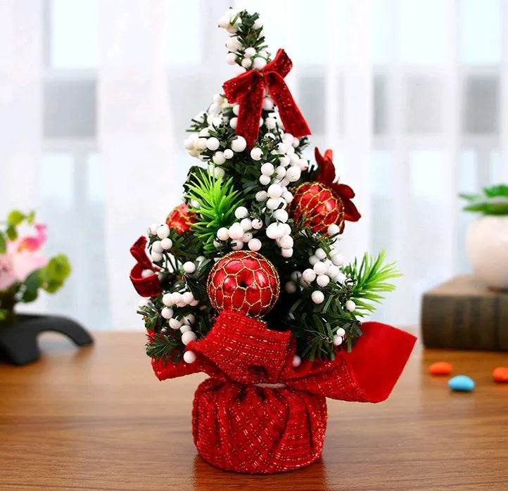 Christmas Ornaments Tree 20cm Mini Christmas Decoration Tree Christmas Day Mall Decoration Desktop Ornaments Small Tree - EX-STOCK Canada