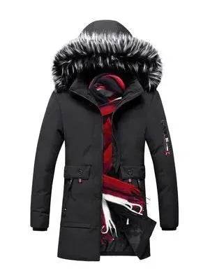 Fur Collar Hoodie Winter Parka Jacket for men - EX-STOCK Canada