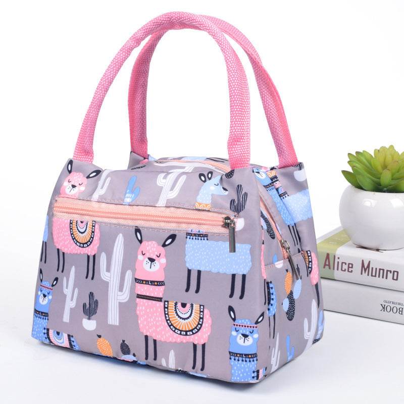 Portable Oxford Printed Insulated Tote Lunch Bag - EX-STOCK Canada