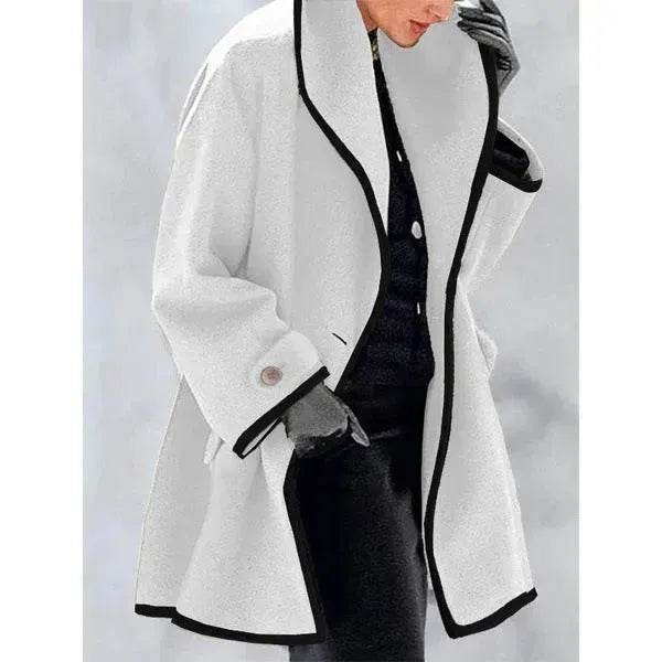 Winter Plain Hooded Cashmere coat for women - EX-STOCK Canada