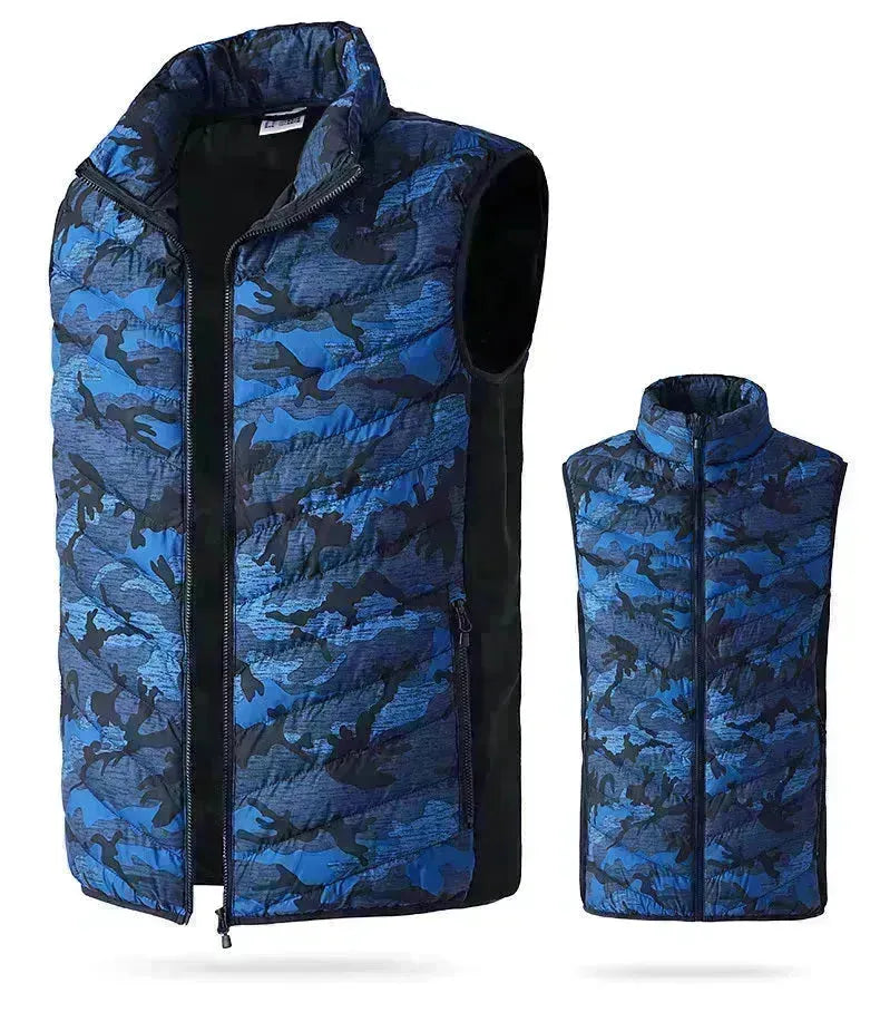 Veste sans manche en camouflage masculin de camouflage masculin pour le ski de randonnée