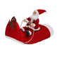 Dog Christmas Clothes Santa Claus Riding Deer - EX-STOCK Canada