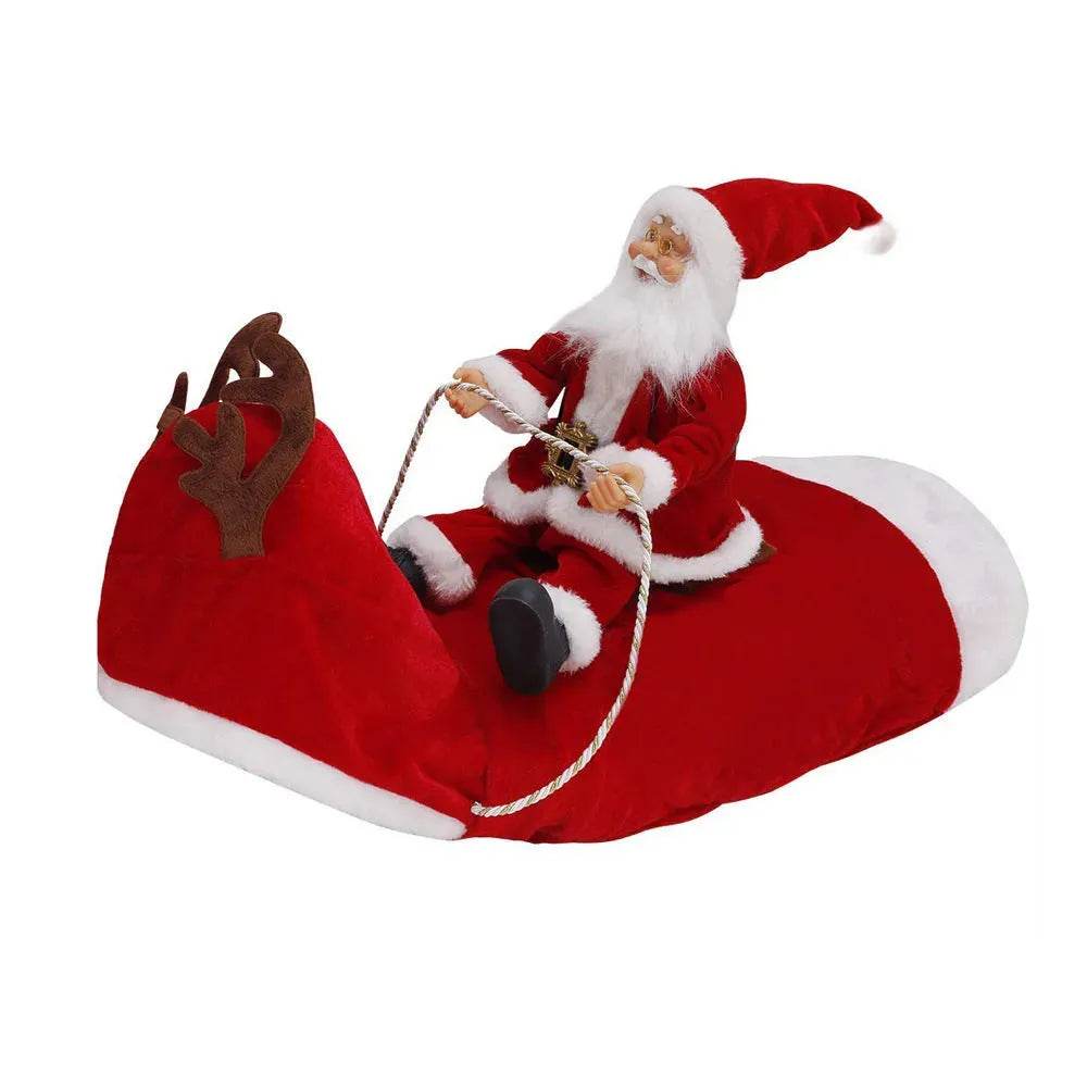 Dog Christmas Clothes Santa Claus Riding Deer - EX-STOCK Canada