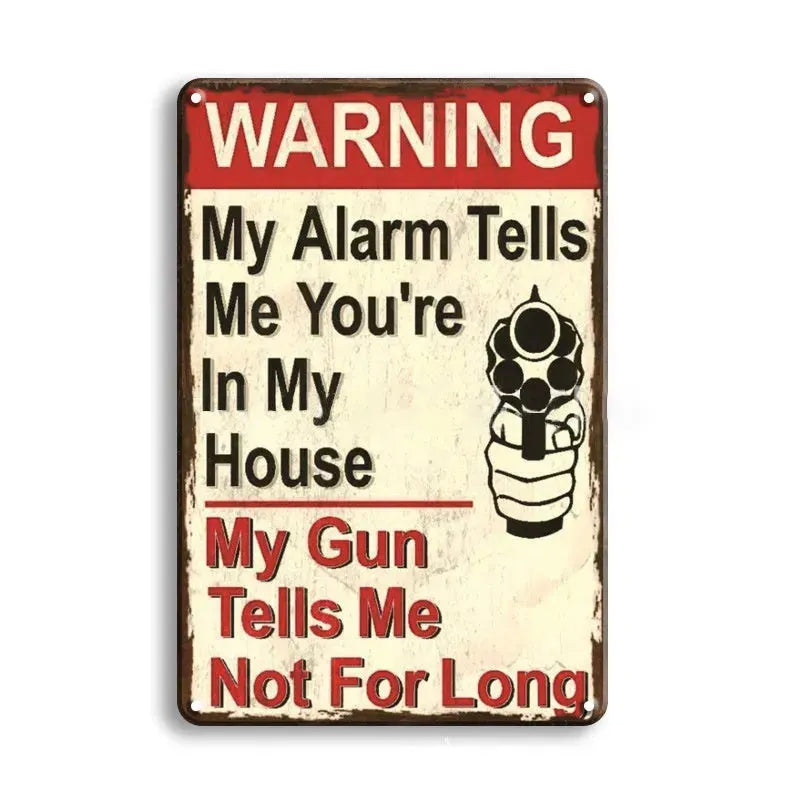 Creativity Retro Metal Home Decoration Tin Painting Novelty Signs - EX-STOCK CANADA