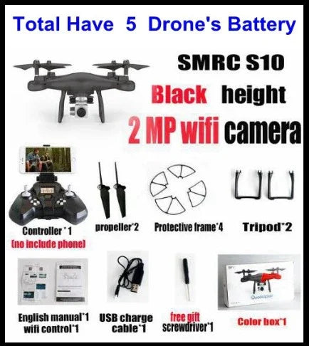 Sales Promotion WiFi 2MP Camera With S10 SMRC FPV Quadcopter Drone Helicopter UAV Micro Remote Control Toy RACER KIT Aircraft EX-STOCK Canada