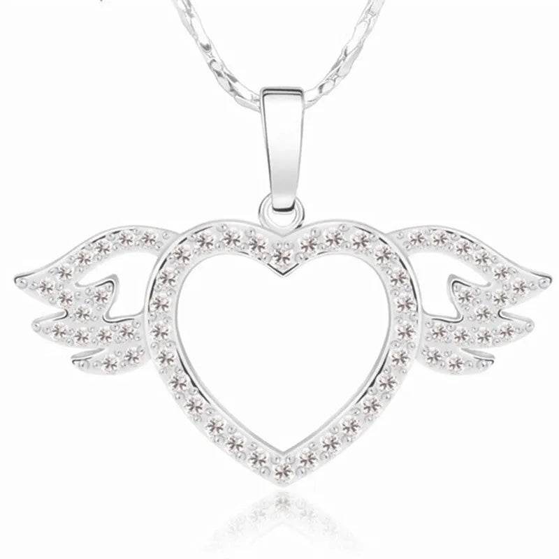 Women Fashion Angel love pendant Necklace Gold Silver - EX-STOCK Canada