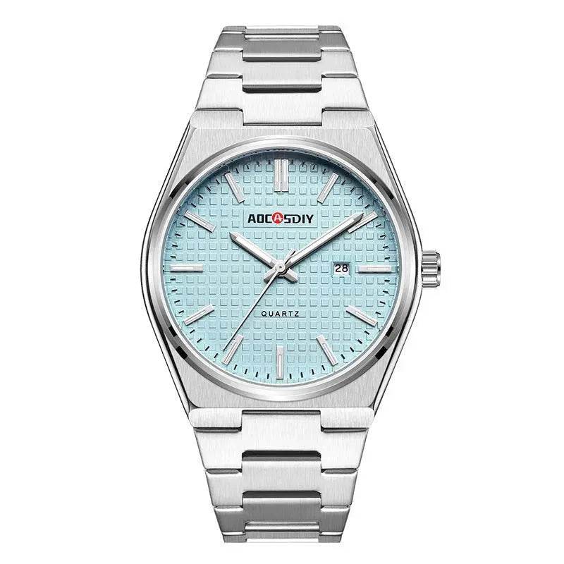 New Watch Men's Fashion Steel Belt Quartz Watch Waterproof Luminous Watch - EX-STOCK Canada