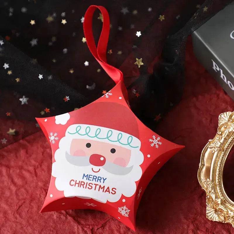 Christmas Gift Boxes Santa Claus Candy Box Star Shape Merry Christmas Boxes Bags for Home New Year Xmas Decor Kids Gifts - EX-STOCK Canada