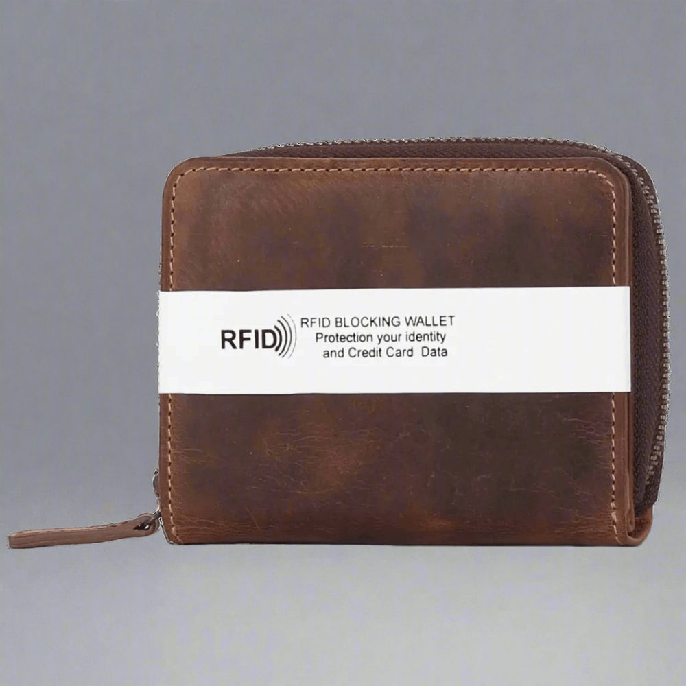Portafoglio MET Hunter in pelle con zip su tutto il perimetroEX-STOCK Canada