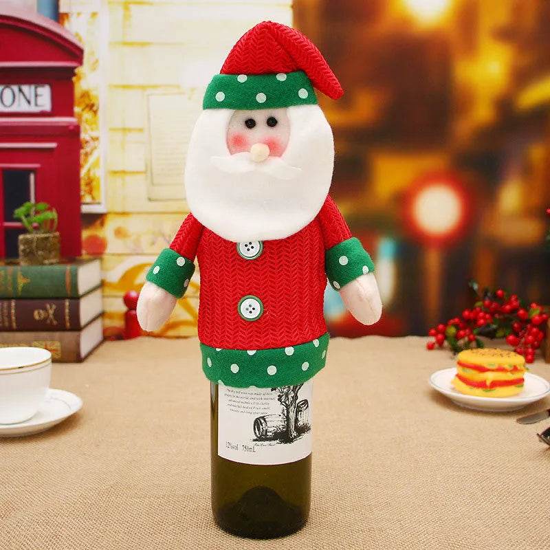 Christmas Decorations Christmas Wine Bottle Socks - EX-STOCK Canada