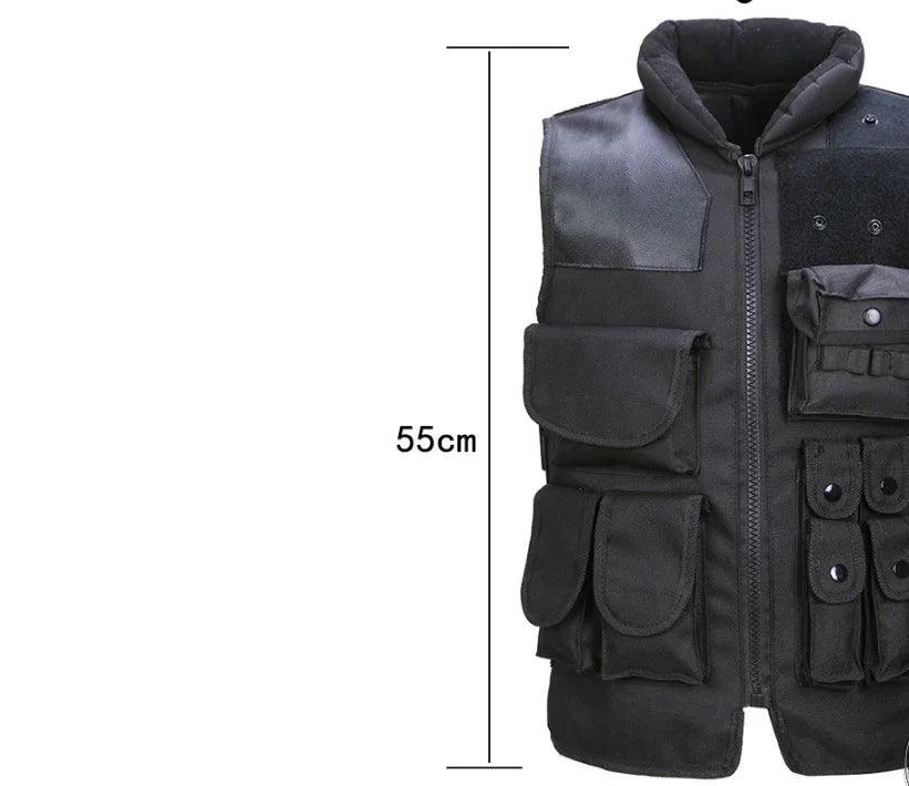 Chaleco táctico negro para hombre, chaleco militar de cazaEX-STOCK Canada