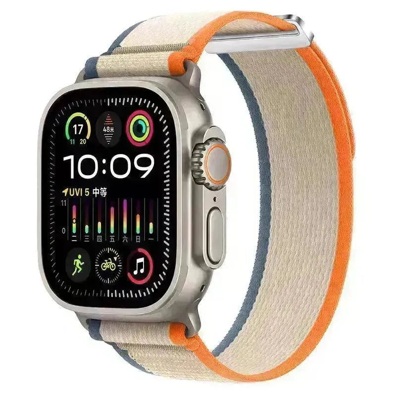 Bande de montre en boucle en nylon remplaçable adaptée à iwatch