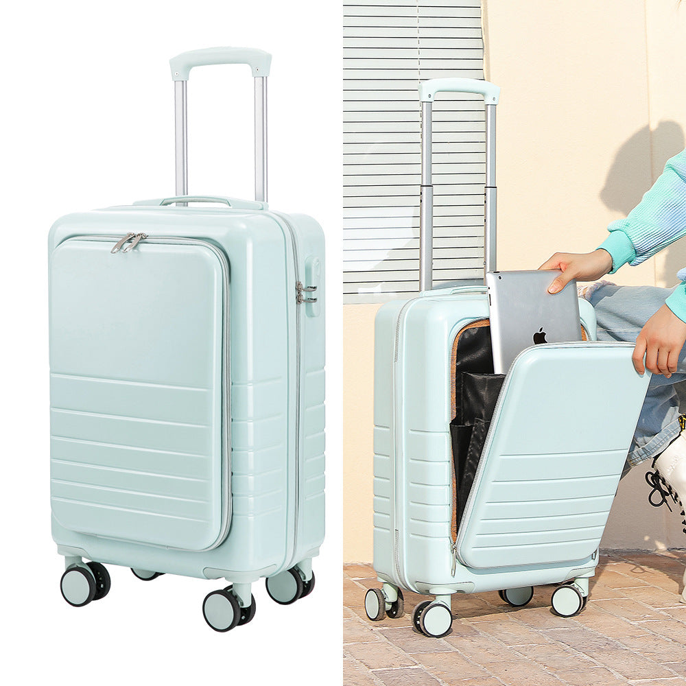Large Capacity Suitcase Front Lid Pull Rod Case | EX-STOCK Canada