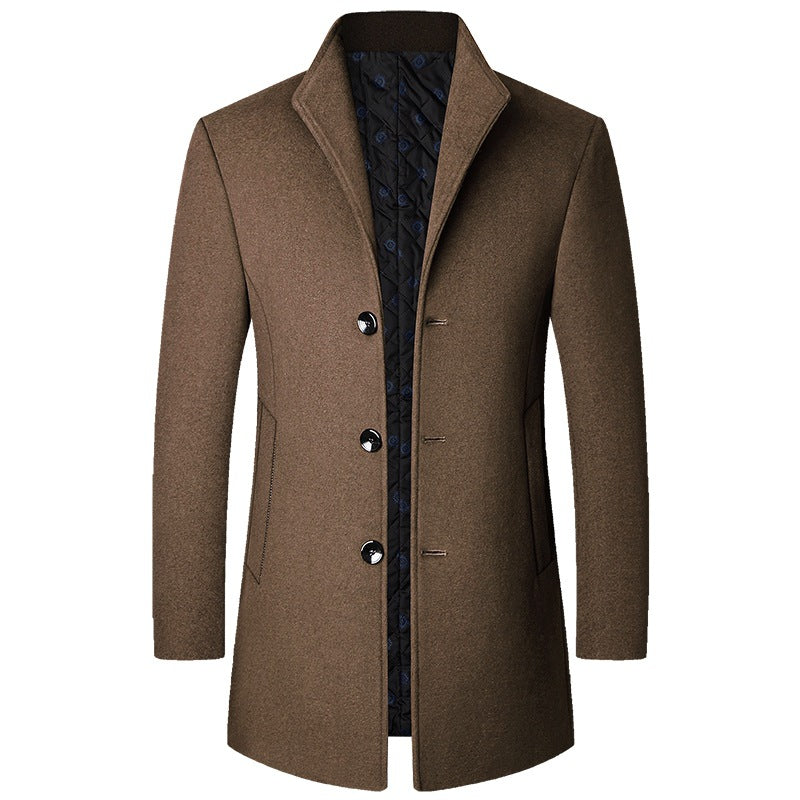 Autumn And Winter Casual Woolen Coat Men | EX-STOCK product gallery photo 9