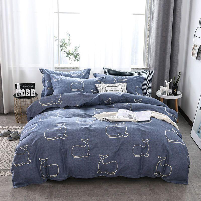 Skin-friendly Quilt Cover Brushed One-piece Double Duvet Cover Bed EX-STOCK Canada