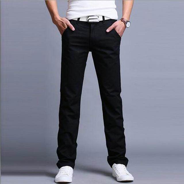 Slim fit straight leg Trouser Casual for Men's - EX-STOCK Canada