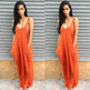 Plus size summer maxi dress beach vacation resort dress with pocket - EX-STOCK Canada