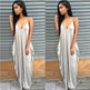 Plus size summer maxi dress beach vacation resort dress with pocket - EX-STOCK Canada