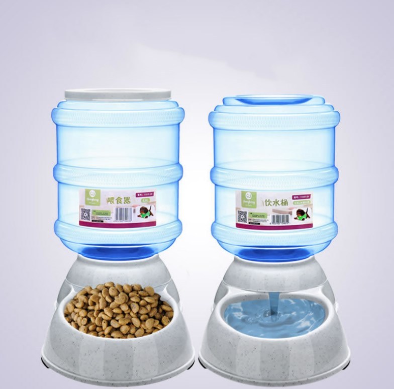 Cats Dogs Automatic Pet Feeder Drinking Water Fountains Large Capacity Plastic Pets Dog Food Bowl Water Dispenser EX-STOCK Canada