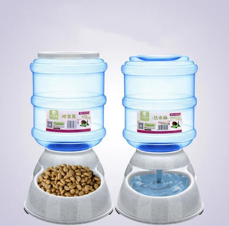 Cats Dogs Automatic Pet Feeder Drinking Water Fountains Large Capacity Plastic Pets Dog Food Bowl Water Dispenser EX-STOCK Canada