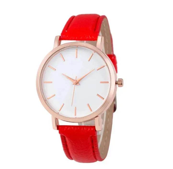 Unisex Leather quartz watch - EX-STOCK Canada