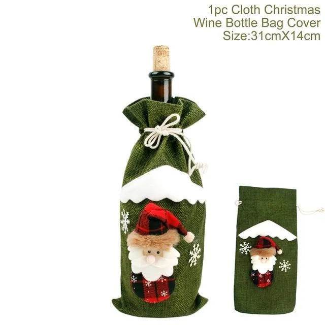 Christmas Decorations Christmas Wine Bottle Socks - EX-STOCK Canada