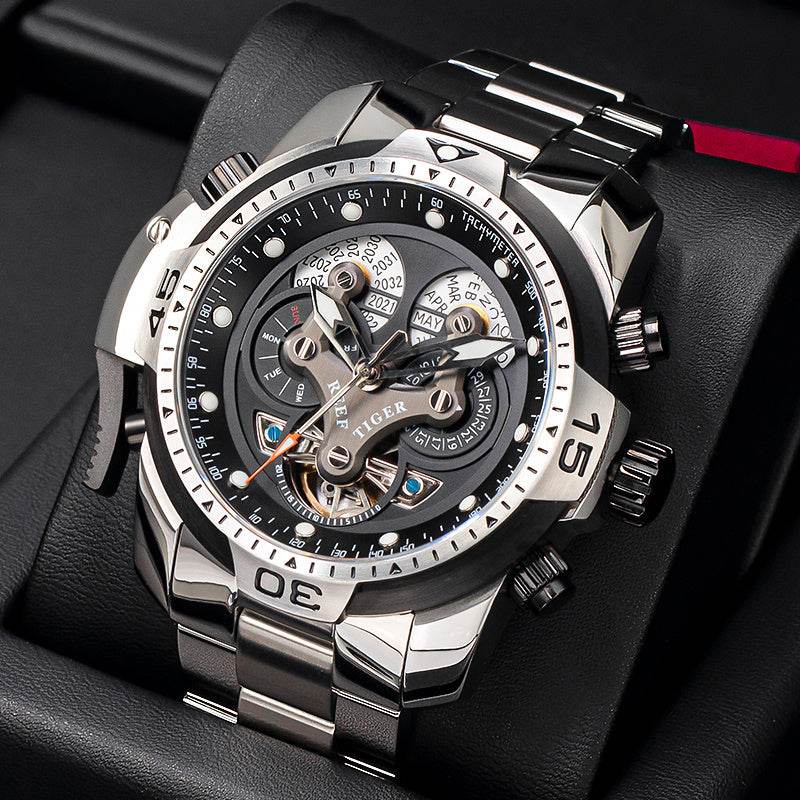 Men's Mechanical Watch Large Dial Waterproof Strong Luminous EX-STOCK Canada
