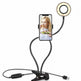 Live Streaming Light - LED Selfie Ring Light for Live Adjustable Makeup Light-8cm Stand - EX-STOCK Canada