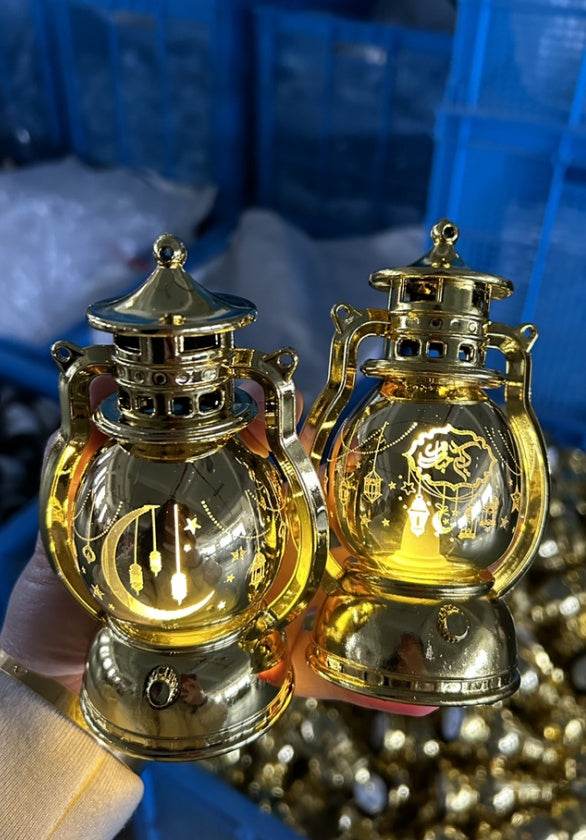 Ramadan Eid Mubarak Lantern Led Lights Party Decor Kids Gifts Middle East laser carved lantern - EX-STOCK Canada