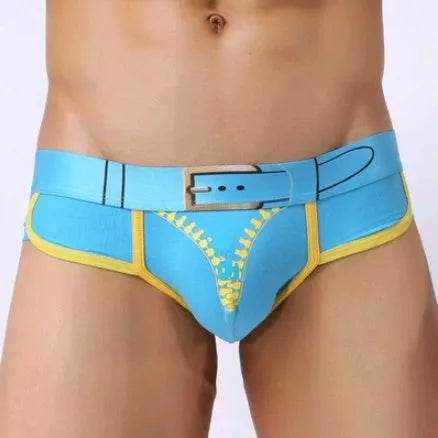 Men's Underwear Cotton Print U Convex Antibacterial Brief Trunk Panties - EX-STOCK Canada