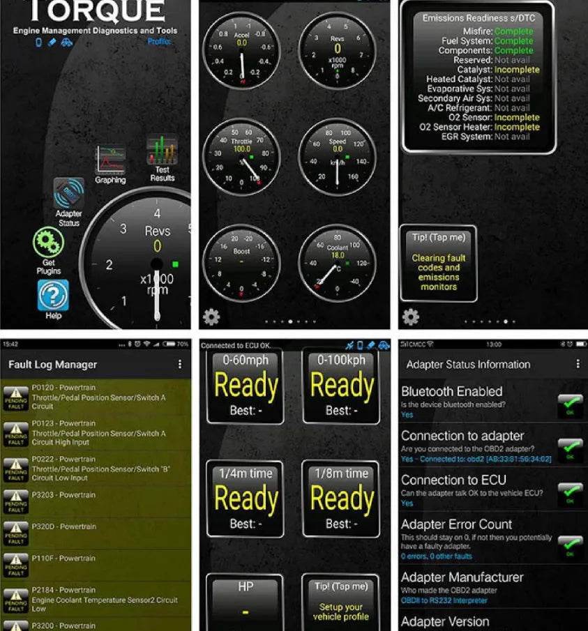 KONNWEI KW910 full protocol ELM327 OBD2 vehicle fault diagnostic Scanner detector tool - EX-STOCK Canada