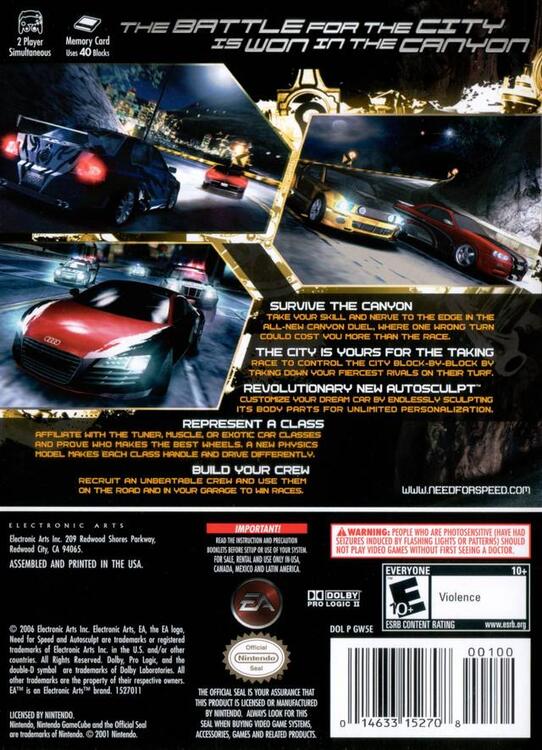Need for Speed Carbon