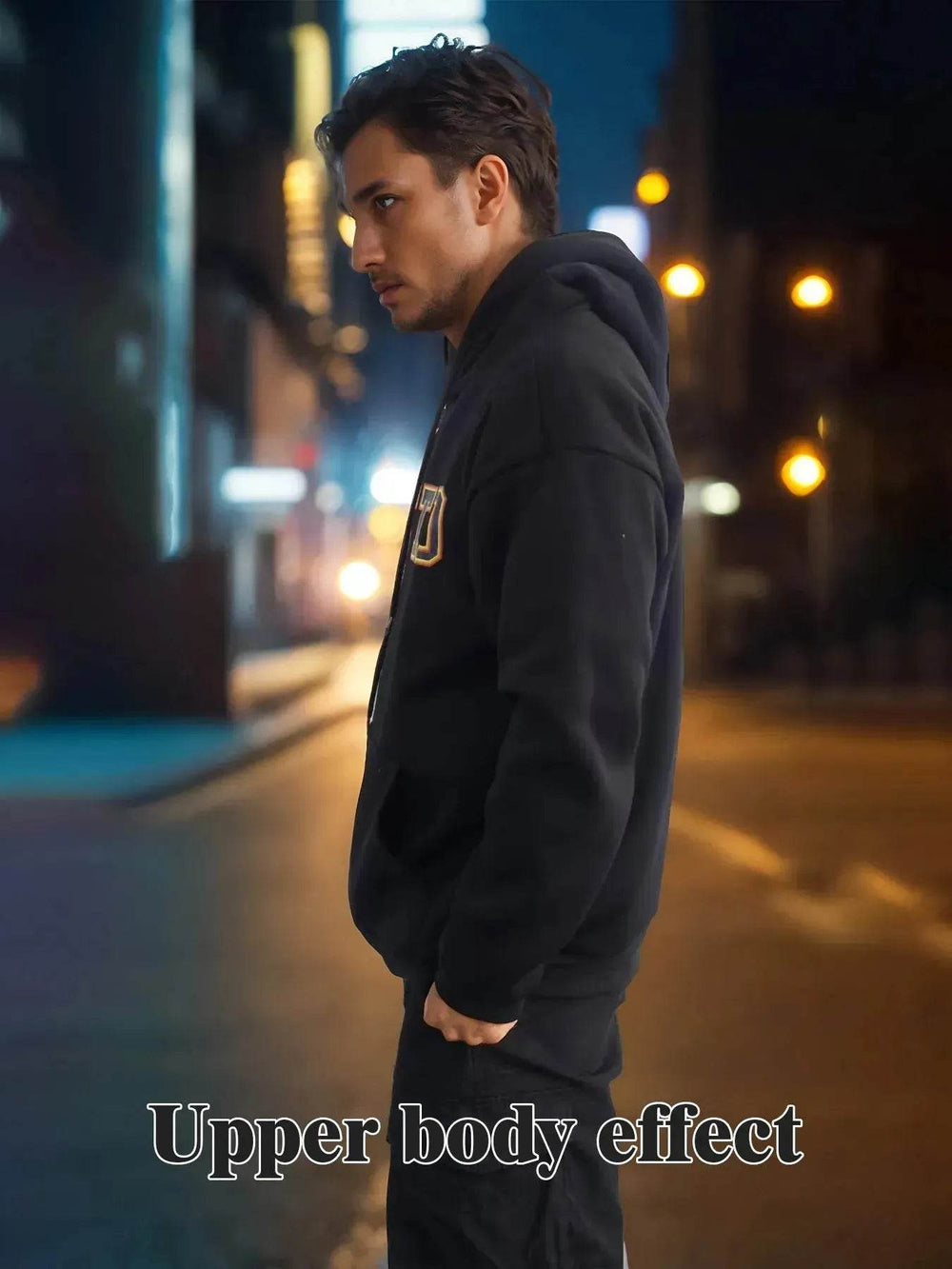 Fashionable Solid Color Long Sleeved Printed Unisex Hoodie - EX-STOCK Canada