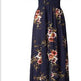 Elegant Ladies Summer Boho Vacation Resort Slit Maxi dress off shoulder Long floral Beach summer slit dress - EX-STOCK Canada