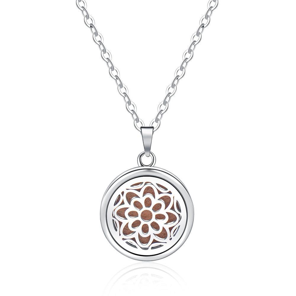Collier Boîte à Parfum Ronde Creuse Ouverte - EX-STOCK Canada