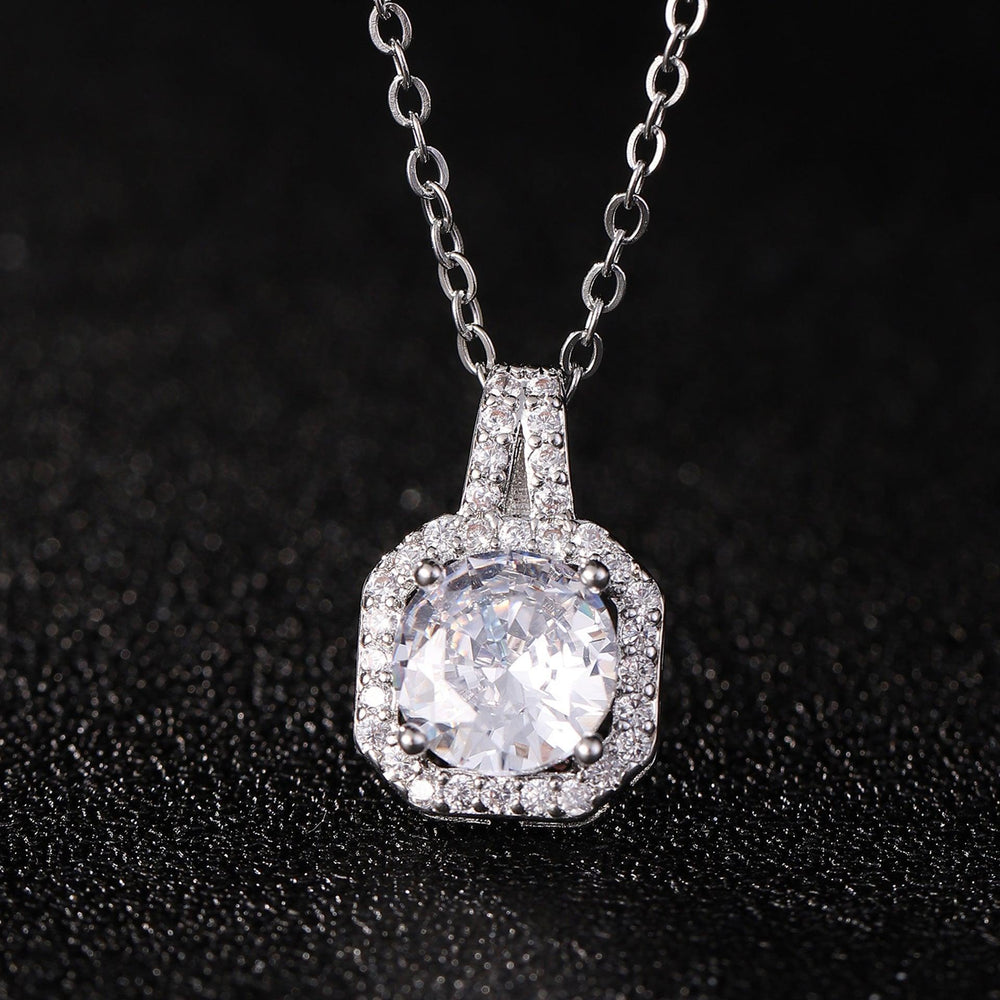 Collier Pendentif Bouteille de Parfum Femme Plein Diamant - EX-STOCK Canada