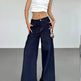 Fashion American Retro Wide Leg Baggy Jeans Pant For Women - EX-STOCK Canada