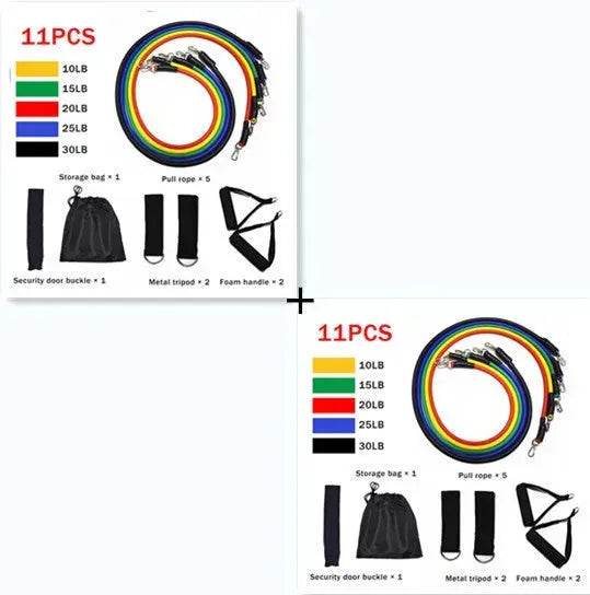Fitness Rally Elastic Rope Resistance Band set - EX-STOCK Canada