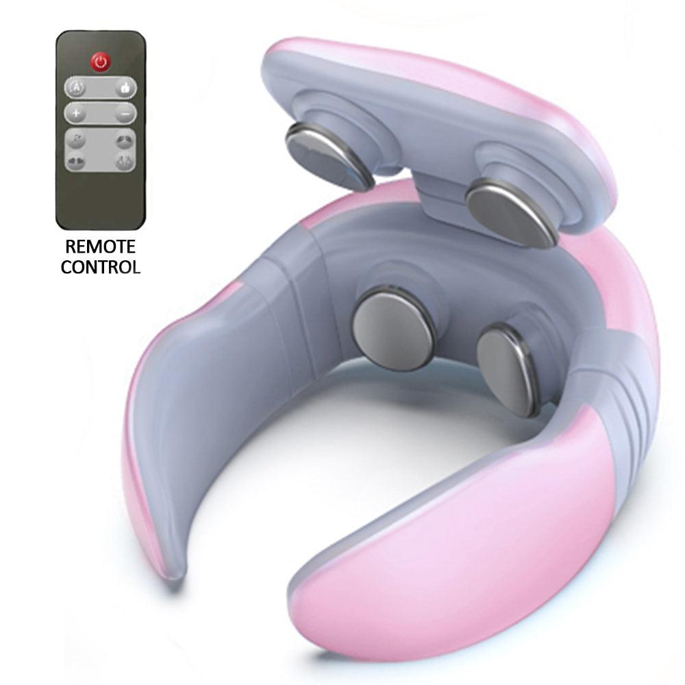 Smart Electric Pulse Back and Neck Massage 4 Heads Pain Relief Tool Health Care Relaxation Cervical Vertebra Physiotherapy EX-STOCK Canada