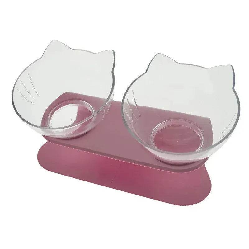 Elevated Double Food Bowl for Pets Cat Dog Food and water Bowl - EX-STOCK Canada