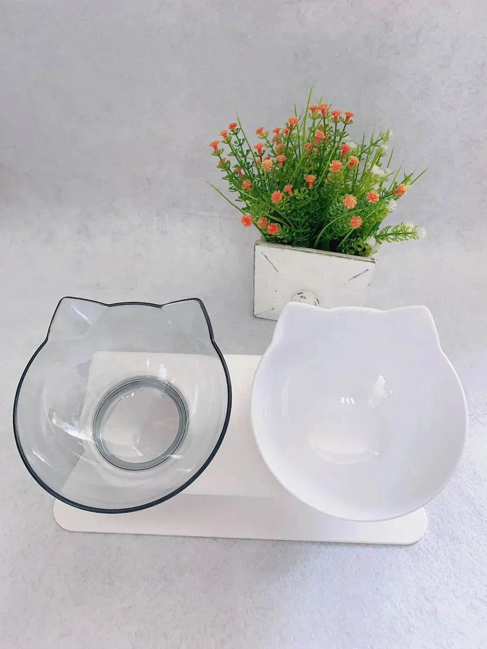 Elevated Double Food Bowl for Pets Cat Dog Food and water Bowl - EX-STOCK Canada