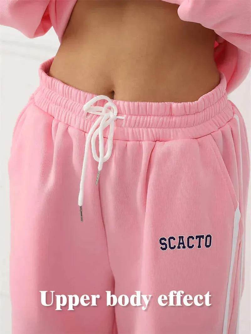 Fashion Casual joggers and hoodie set women's - EX-STOCK Canada