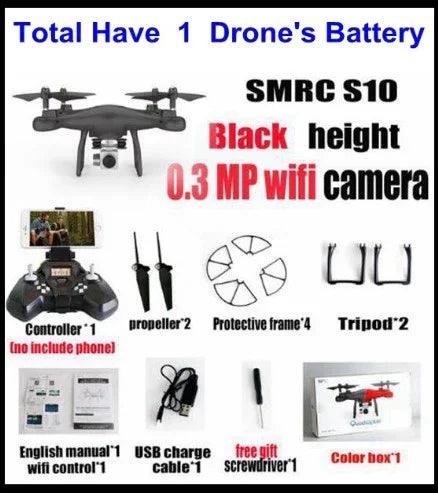 Promotion de vente Caméra WiFi 2MP avec Drone Hélicoptère Quadcopter FPV S10 SMRC UAV Jouet Micro Télécommande KIT RACER AvionEX-STOCK Canada
