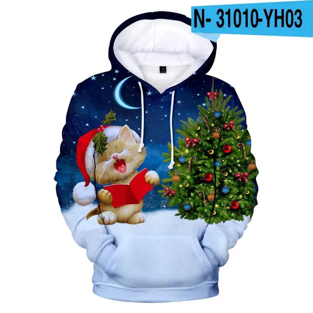 New Funny Christmas Printed Hoodie sweatshirt - EX-STOCK Canada