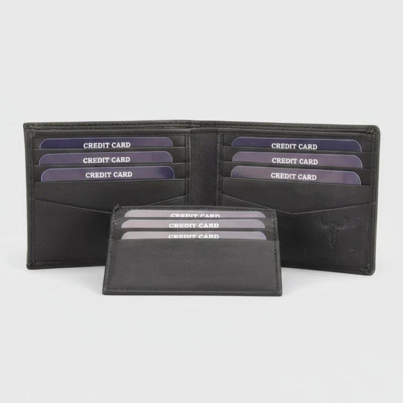Portafoglio da uomo RFID bifold con tasca porta carte removibileEX-STOCK Canada