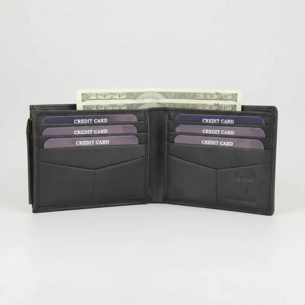 Portafoglio da uomo RFID bifold con tasca porta carte removibileEX-STOCK Canada