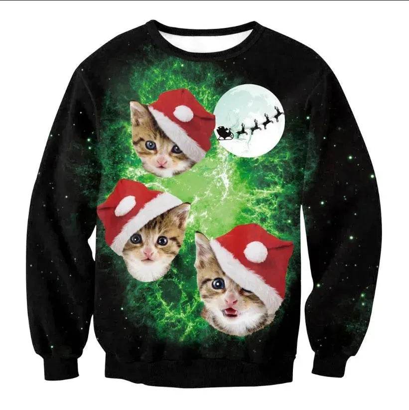 UGLY CHRISTMAS SWEATER Vacation Santa Elf Funny Womens Men Sweaters Tops Autumn Winter Clothing - EX-STOCK Canada